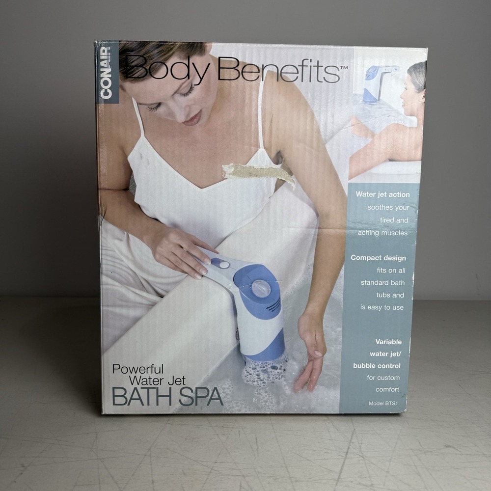 Conair Body Benefits Powerful Water Jet Bath Spa Model #BTS1D Preowned In Box